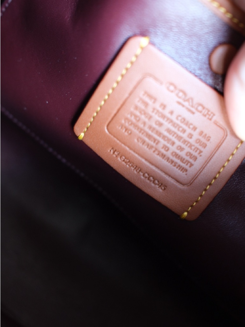 Coach Lola Shoulder Bag - Burgundy Merlot Color - Picture 4 of 9